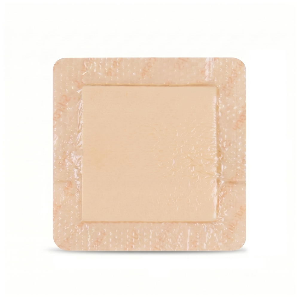 7,5x7,5cm Silikonkantad skumförband