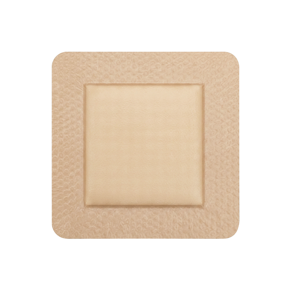 5x5 cm silikonkantad skumförband