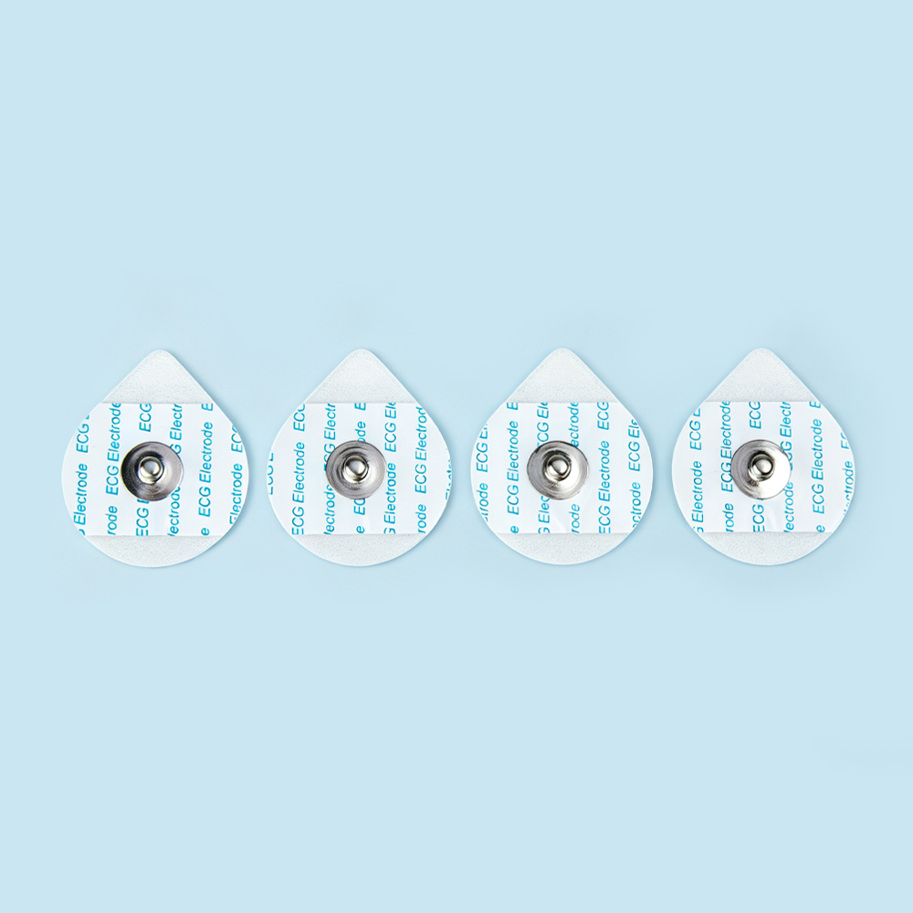 36*40mm Disponibel Teardrop Foam EKG-elektroder