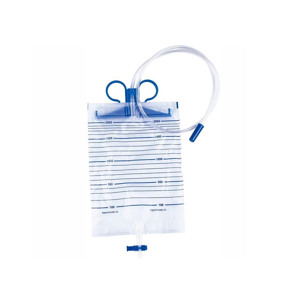 1000ml/1500ml/2000ml Premium Medical Grade Urinpåse med plasthängare